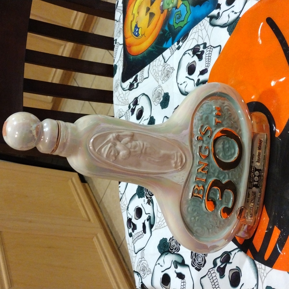 Bings 30th Jim Beam Decanter 1971